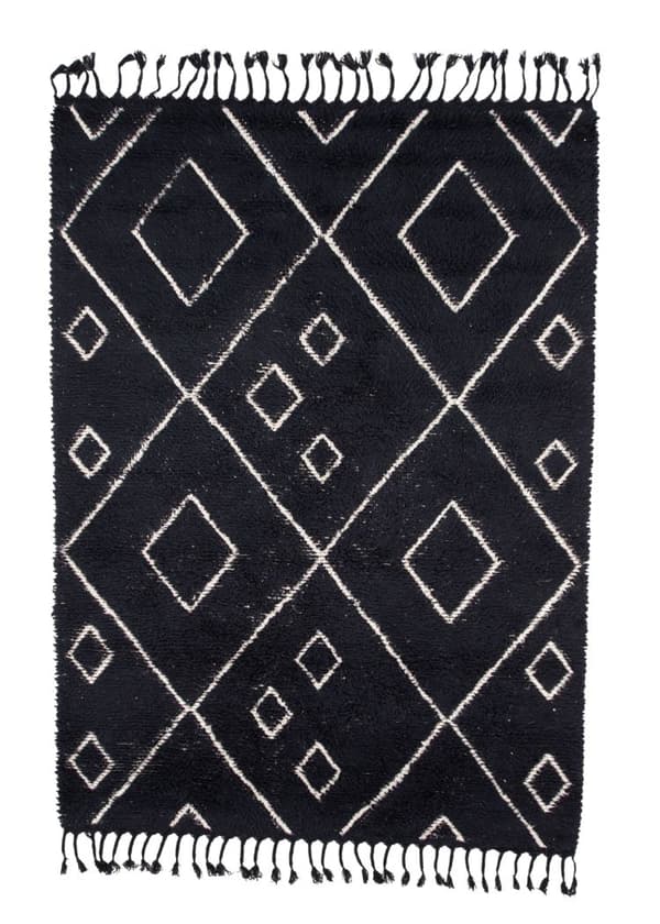 Ullmatta Lunora Svart Svart 160x230 cm