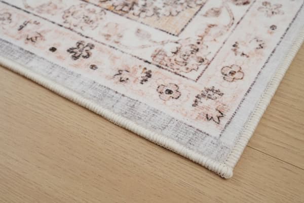 Tvättbar Wiltonmatta Noel Heart Beige
