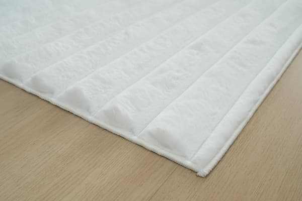 Tvättbar Pälsmatta Rabbit Stripe Offwhite