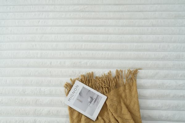 Tvättbar Pälsmatta Rabbit Stripe Offwhite