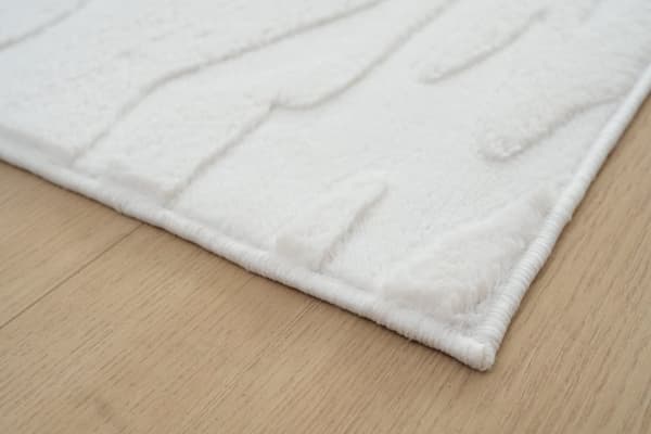 Tvättbar Pälsmatta Rabbit Nest Offwhite