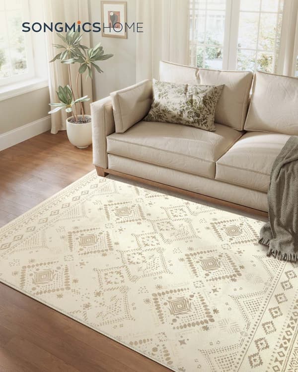 Boho Rug 160 x 230 cm Fluffy Sand Beige