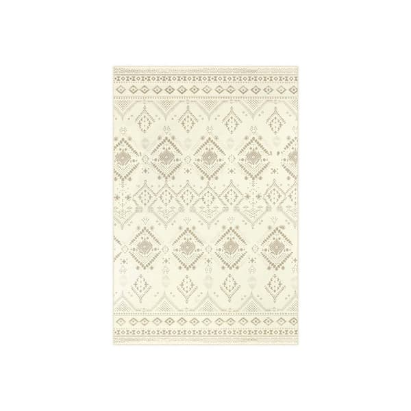 Boho Rug 160 x 230 cm Fluffy Sand Beige