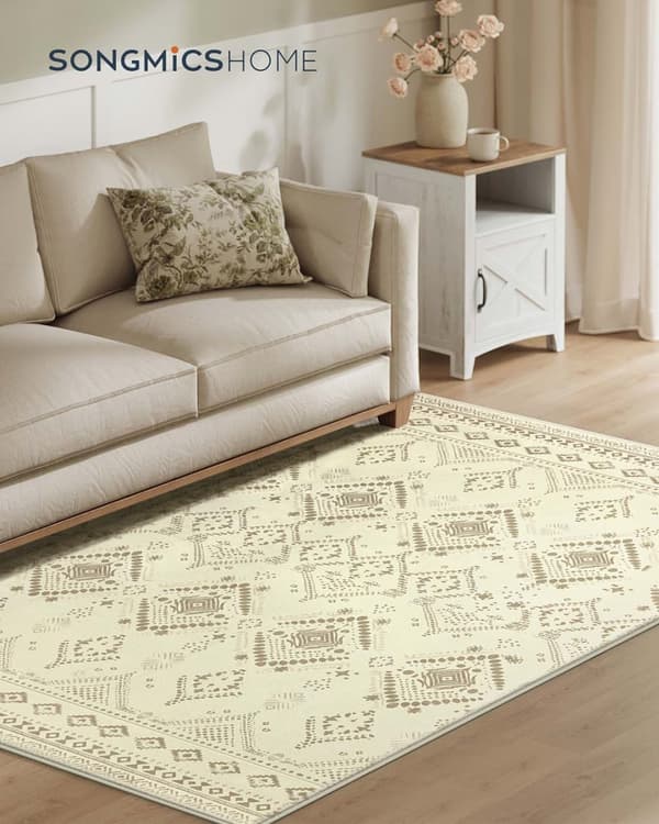 Boho Rug 120 x 170 cm Fluffy Sand Beige