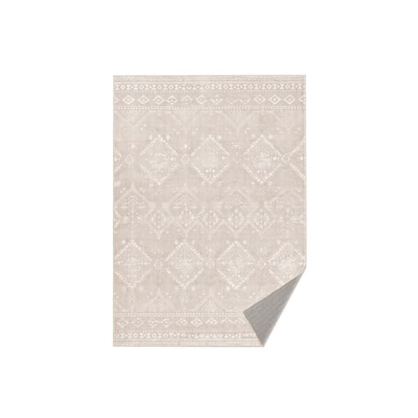 Boho Rug 140 x 200 cm fluffig cappuccino beige