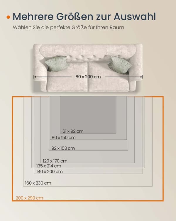 Vintage vloerkleed 200 x 290 cm antislip cappuccino beige