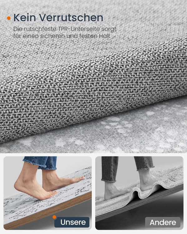 Boho Rug 160 x 230 cm fluffig duva grå