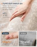 Miniatyrbillede 3 af 8: Boho Rug 200 x 290 cm fluffy cappuccino beige