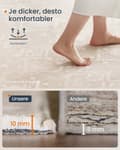 Miniatyrbillede 4 af 8: Boho Rug 200 x 290 cm fluffy cappuccino beige