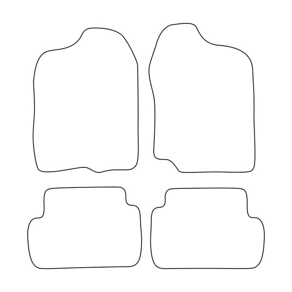 Set med velourmattor för Suzuki Jimny III 1998-2018 - blå detaljer