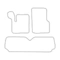 Miniatyrbild 2 av 7: Set med velourmattor som passar Renault Espace III 1996-2002 5-sits - röda detaljer
