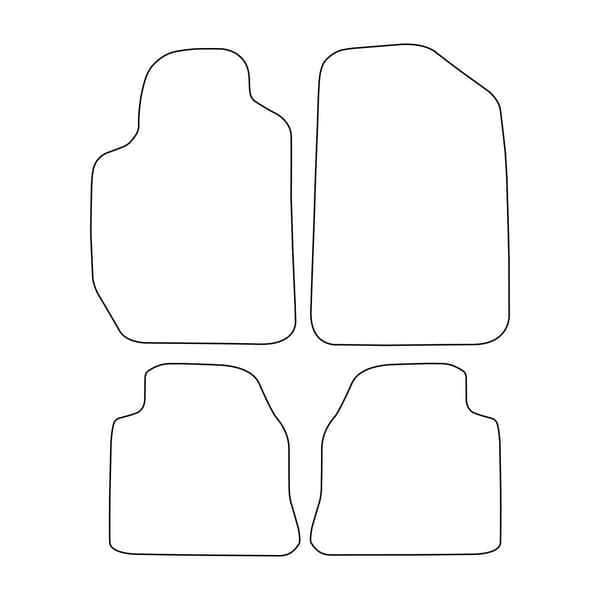 Veluurilattiamatot Toyota Camry V 1992-2001 - punaiset reunukset