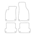 Miniatyrbild 2 av 9: Set med golvmattor i velour för Audi A4 II/III B6/B7 2000-2007 - svarta detaljer