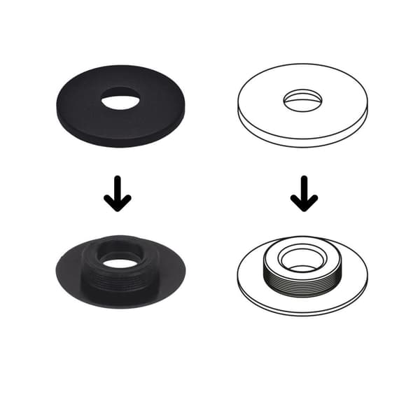 Velour-lattiamatot Ford Explorer V 2010-2019 - mustat reunukset