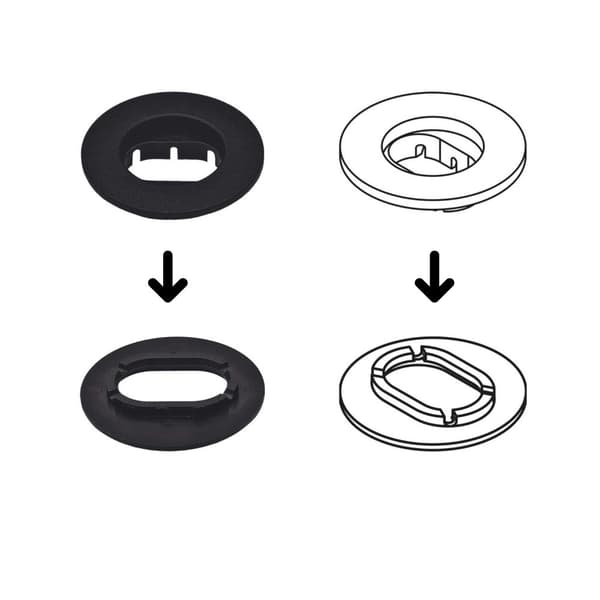 Velour-lattiamatot Ford Mondeo IV 2007-2011 - mustat reunukset