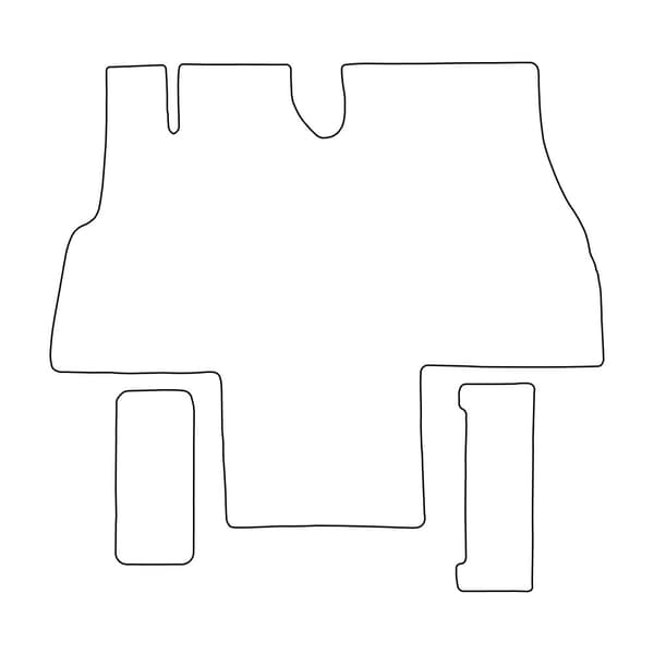 Velour-matot Camper Fiat Ducato 1995-2001 - siniset reunukset