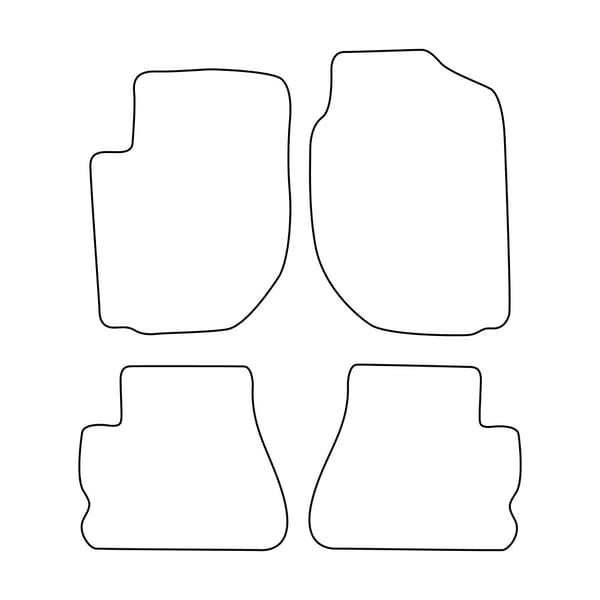 Komplett set velourmattor för Land Rover Freelander I 1998-2006 - blå detaljer