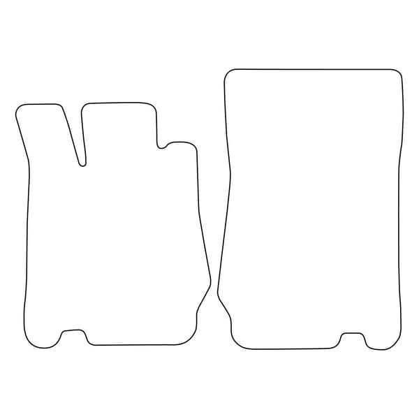 Velour-lattiamatot Mercedes SL-klass R230 2001-2012 - siniset koristeet