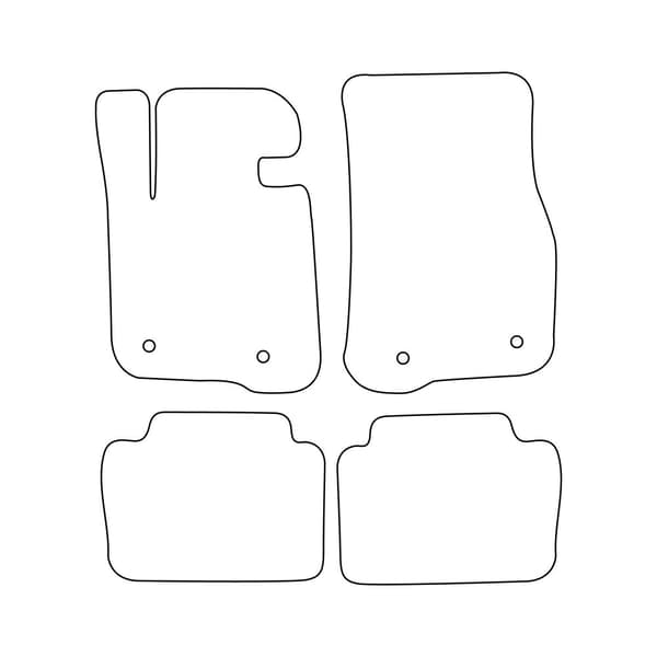 Veluurilattiamatot BMW 4-sarjan F32, F82 2013-2020 malleihin - punainen viimeistely
