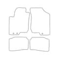 Pikkukuva 2 / 9: Velour-matot Hyundai i30 I 2007-2012 - punaiset reunukset