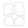 Miniatyrbild 2 av 9: Komplett set velourmattor för att passa Nissan X-trail III T32 2014-2021 - röda detaljer