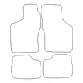 Pikkukuva 2 / 7: Veluurilattiamatot Opel Calibraan 1990-1997 - punaiset reunukset