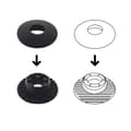Miniatyrbild 8 av 8: Set med golvmattor i velour som passar Mazda 5 II 2010-2016 5-sits - svarta detaljer