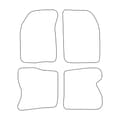 Miniatyrbild 2 av 7: Set med velourmattor som passar Renault Kangoo I 1998-2008 4-dörrars - svarta detaljer