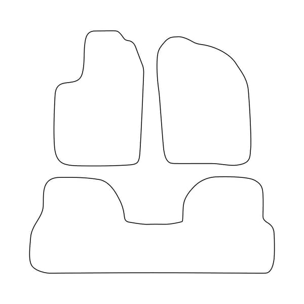 Sæt med velourmåtter, der passer til Renault Scenic I 1996-2003 - sorte detaljer