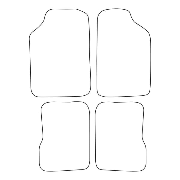 Set med velourmattor som passar Skoda Favorit 1988-1994 - svarta detaljer