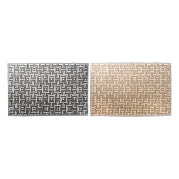 Matta DKD Home Decor Grå Polypropen (PP) (2 pcs)