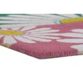 Miniatyrbillede 3 af 3: Dørmåtte DKD Home Decor Pink Gummi Mint Hvid Gul 2 enheder Kokosnød Fiber (60 x 40 x 0,5 cm)