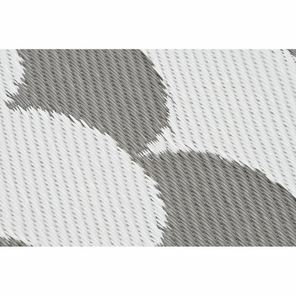 Matta DKD Home Decor Grå Vågor Vit (2 antal) (120 x 180 cm)
