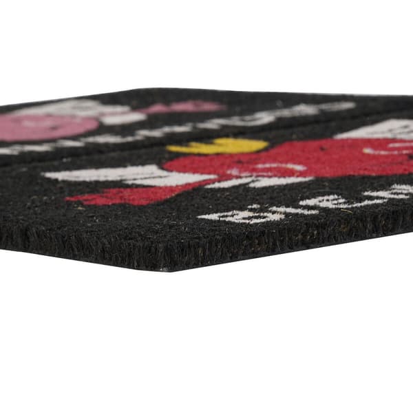 Dörrmatta DKD Home Decor Röd Svart Rosa Gummi Vit 2 antal Kokosfiber (60 x 40 x 1,5 cm)