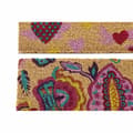 Miniatyrbilde 2 av 3: Dørmatte DKD Home Decor Gummi Flerfarget 2 enheter Kokosfiber (60 x 40 x 1,5 cm)