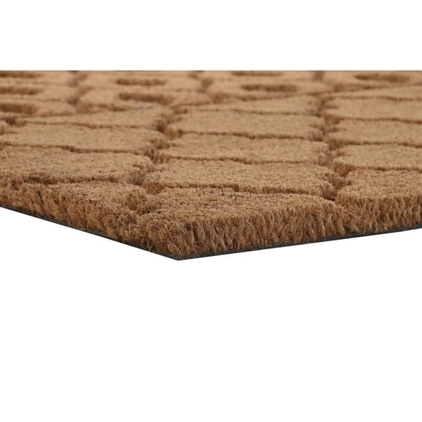 Dørmatte DKD Home Decor Brun Gummi Kokosnøtt (75 x 45 x 2,3 cm) (2 enheter)