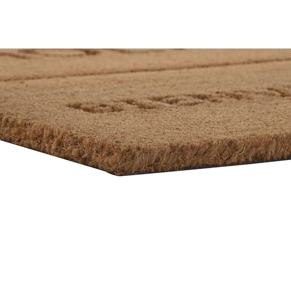 Dørmatte DKD Home Decor Brun Gummi Kokosnøtt (75 x 45 x 2,3 cm) (2 enheter)