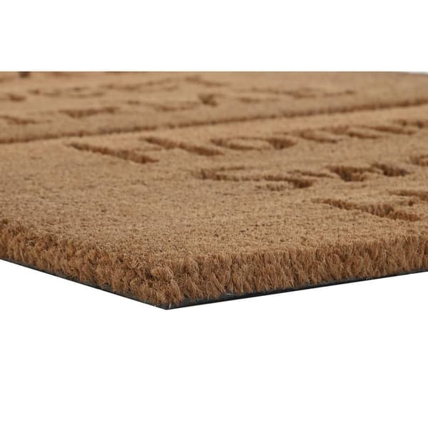 Dørmatte DKD Home Decor Brun Gummi Kokosnøtt (75 x 45 x 2,3 cm) (2 enheter)