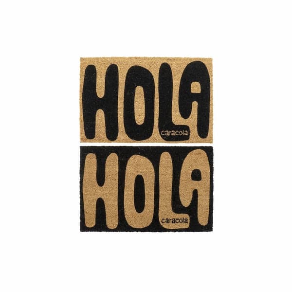 Dørmåtte DKD Home Decor Hola Caracola PVC Fiber (2 pcs) (60 x 40 x 1.5 cm)