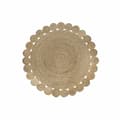 Miniatyrbild 1 av 3: Matta DKD Home Decor 200 x 200 x 1 cm Naturell Brun Polyester Jute