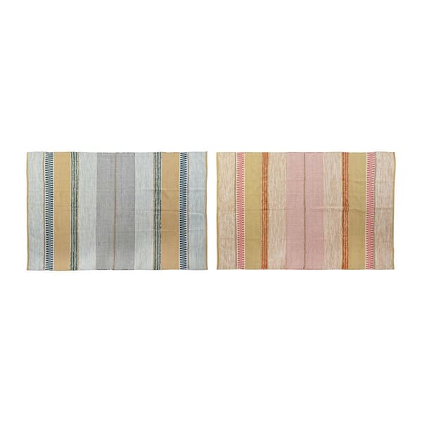 Matta DKD Home Decor Polyester Multicolour Modern 120 x 180 x 1 cm (2 antal)