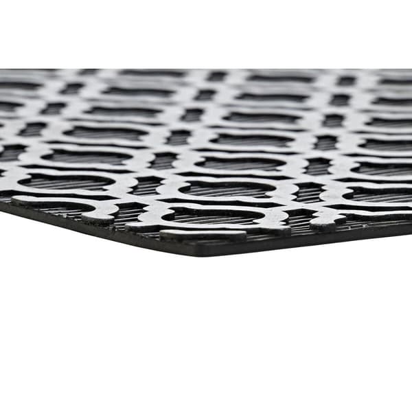 Dörrmatta DKD Home Decor Silvrig Svart Gyllene Gummi Arab 2 antal (75 x 45 x 0,5 cm)