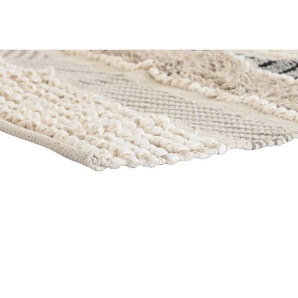 Matta DKD Home Decor 180 x 120 x 1 cm Svart Beige Bomull Boho