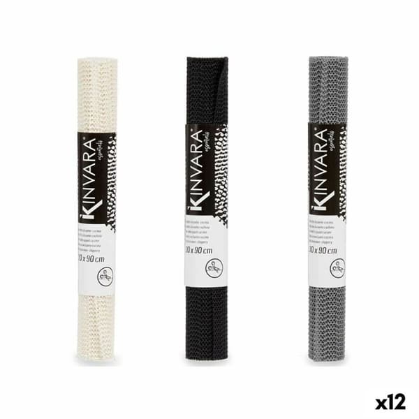 Slirsäker Kinvara SJ-A101-1 Vit Svart Grå Gummi 30 x 90 cm