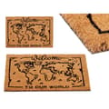 Miniatyrbild 2 av 2: Dörrmatta World Tryck PVC Kokosfiber 40 x 2 x 60 cm (10 antal)