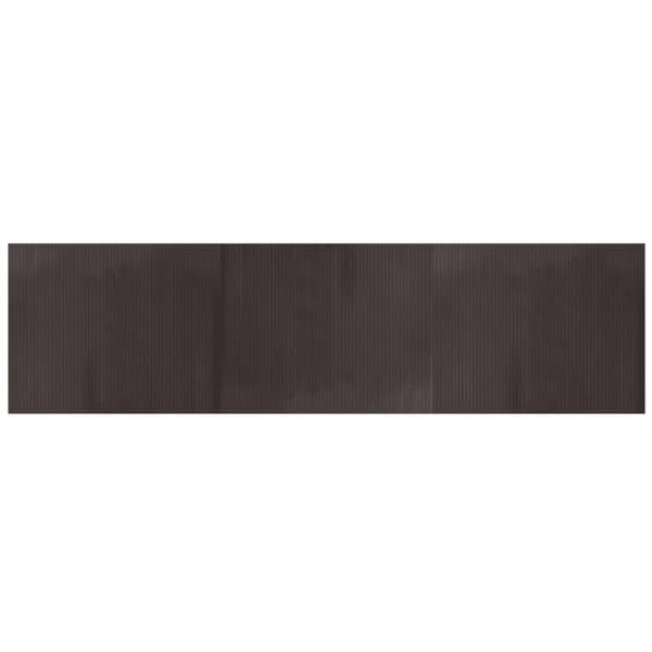 Matta rektangulär mörkbrun 80x300 cm bambu