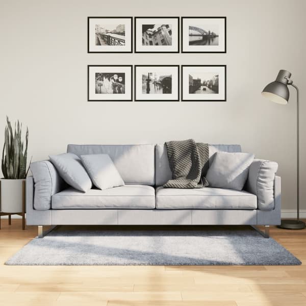 Ryamatta PAMPLONA lång lugg modern blå 80x150 cm