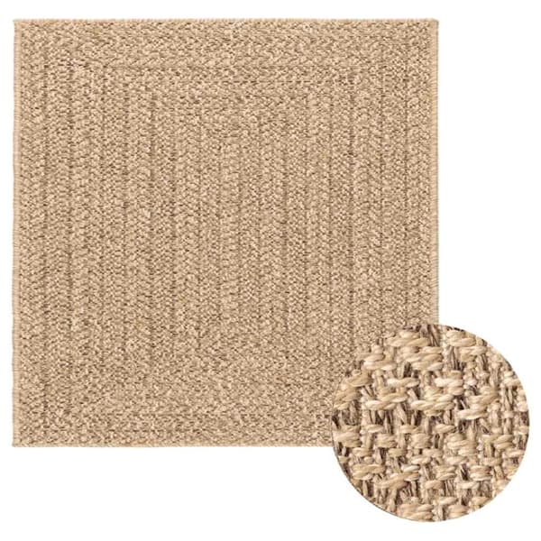 Matta ZIZUR beige 200x290 cm jutelook inomhus och utomhus