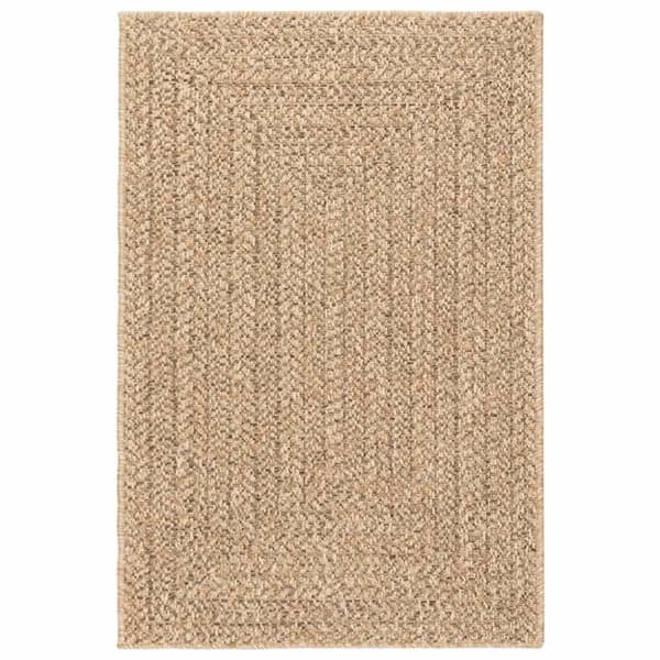 Matta ZIZUR beige 140x200 cm jutelook inomhus och utomhus