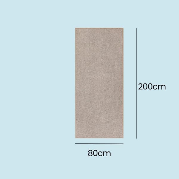 Tæppe - 80 x 200 cm - Jutelook - Camelbruin